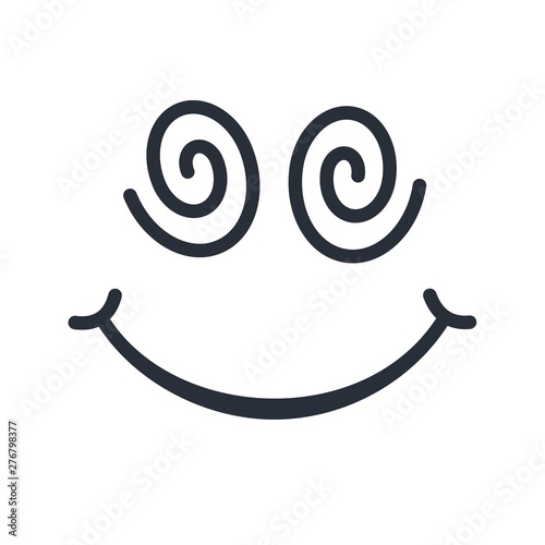 Amazement. Vector icon, white background.