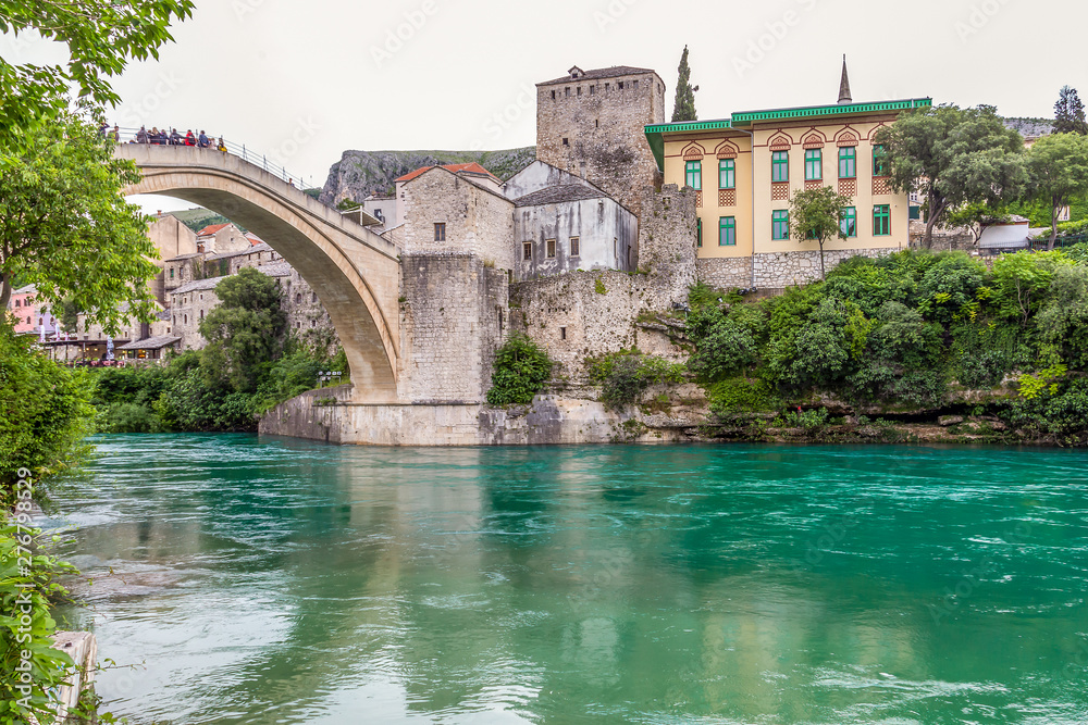 View of the Old Bridge in Mostar, Bosnia and Herzegovina