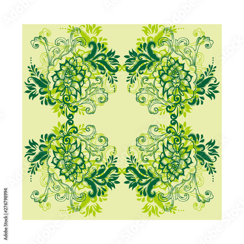 Traditional vintage batik pattern is printed by hand-made giving a very classy feel ethnic, retro, grunge, rustic and classic.