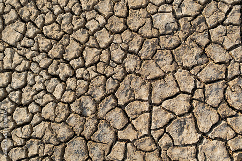 Desert heat dirt clay global warming texture pattern top view