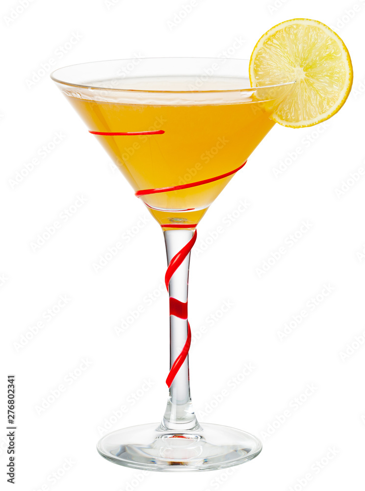 Alcohol cocktail isolated on white Alcohol cocktail isolated on white