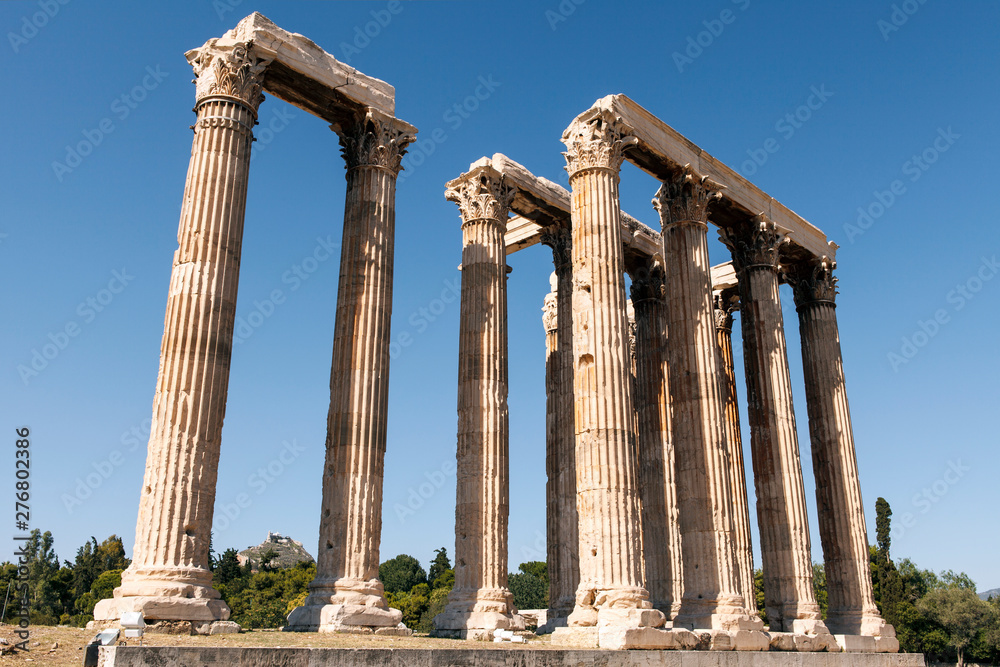 The Temple of Olympian Zeus in Athens