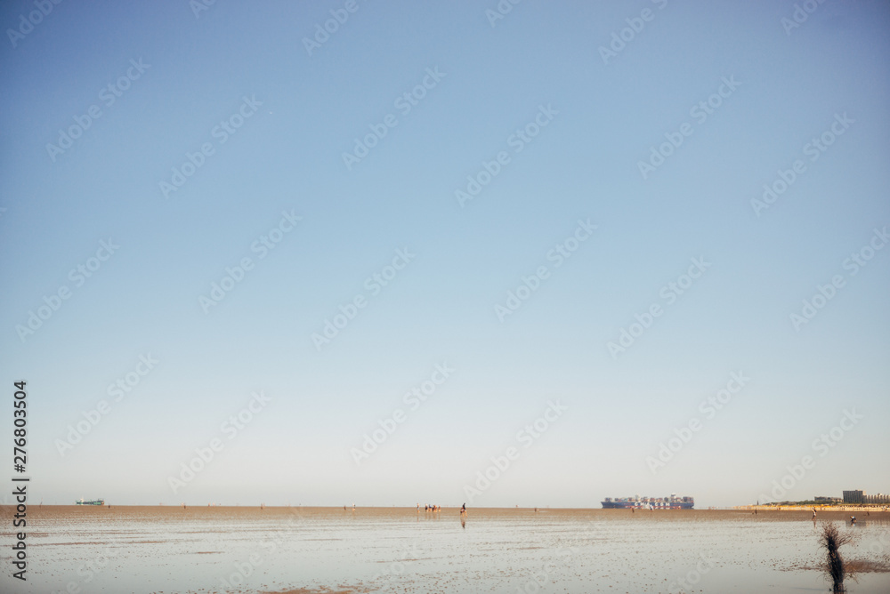 Strand am Nordsee-Wattenmeer in Cuxhaven-Duhnen