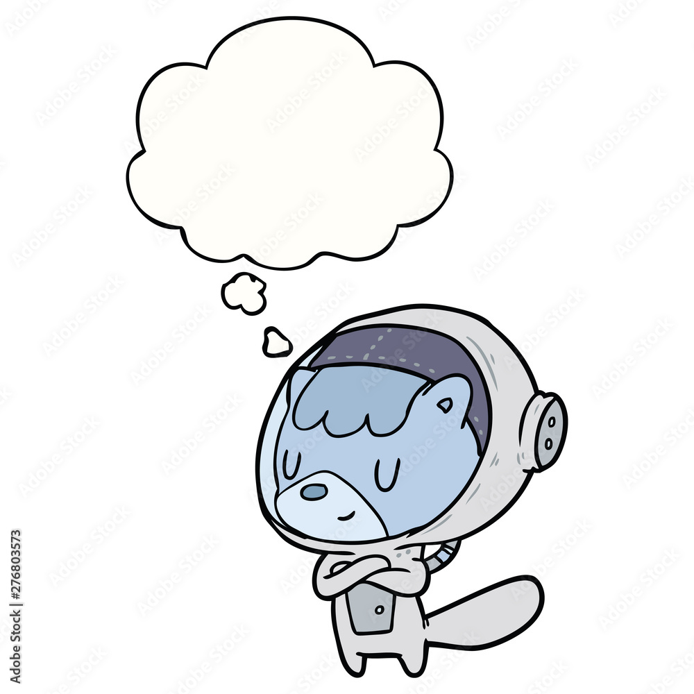 cartoon astronaut animal and thought bubble cartoon astronaut animal and thought bubble