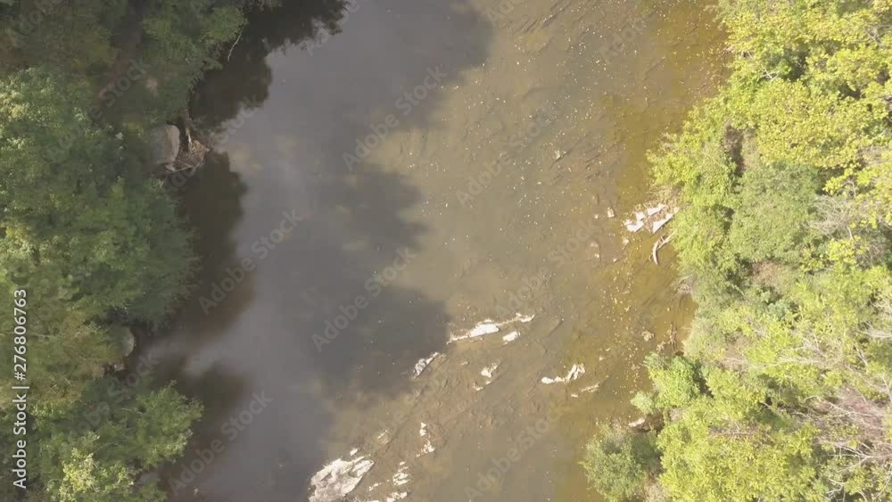 overhead creek view overhead creek view