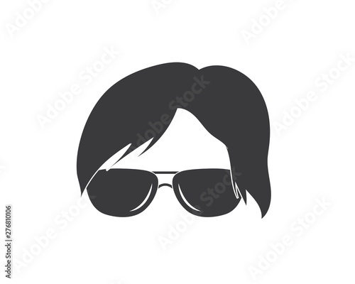 man hairstyle element icon vector illustration