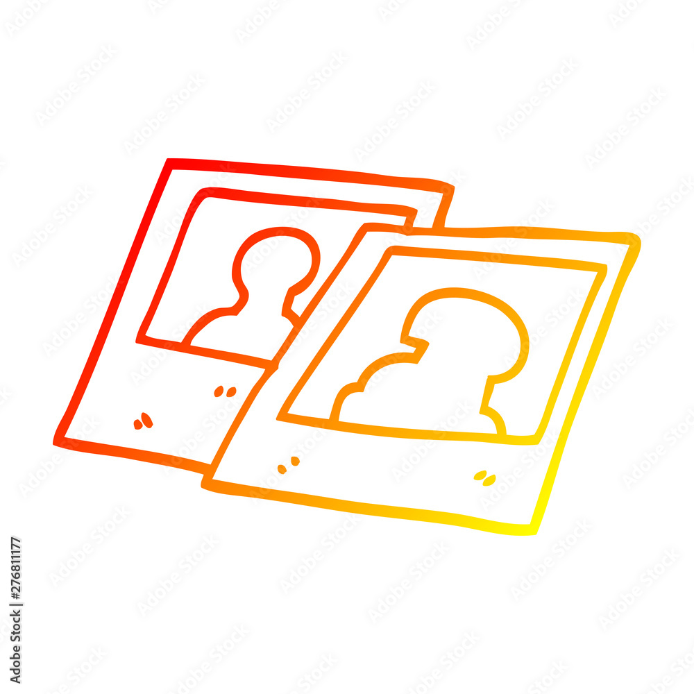 warm gradient line drawing cartoon instant photograph warm gradient line drawing cartoon instant photograph