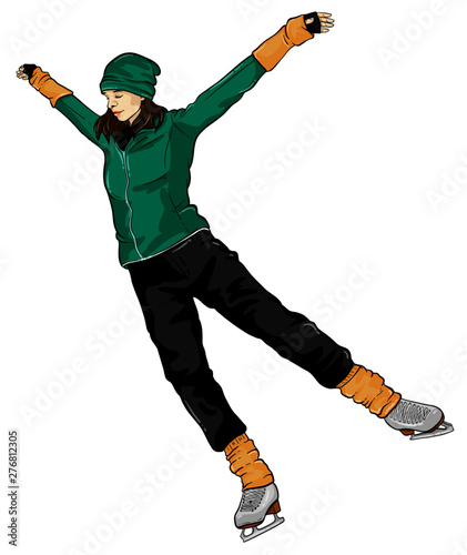 mujer patinadora