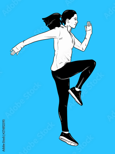 mujer corriendo