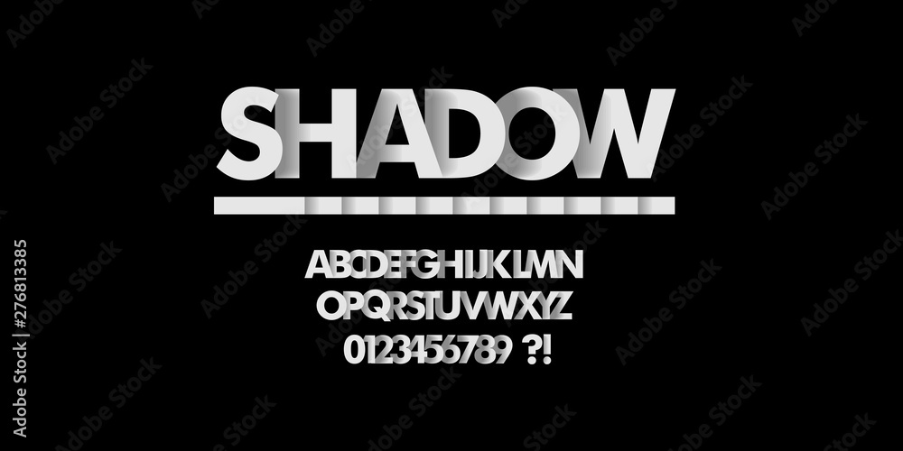 modern typography 3d shadow design modern typography 3d shadow design