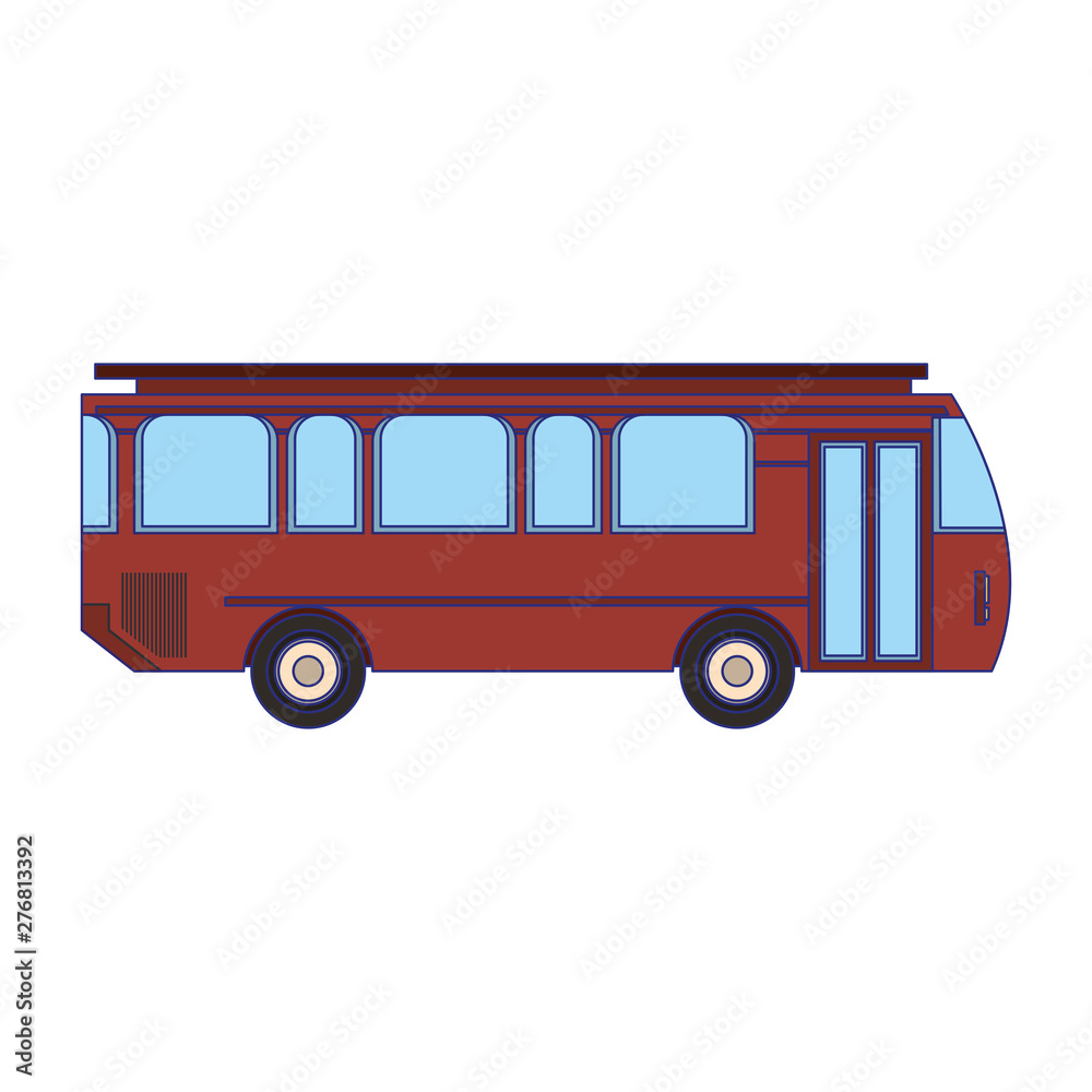 Bus public transport vehicle isolated vector illustration Bus public transport vehicle isolated vector illustration