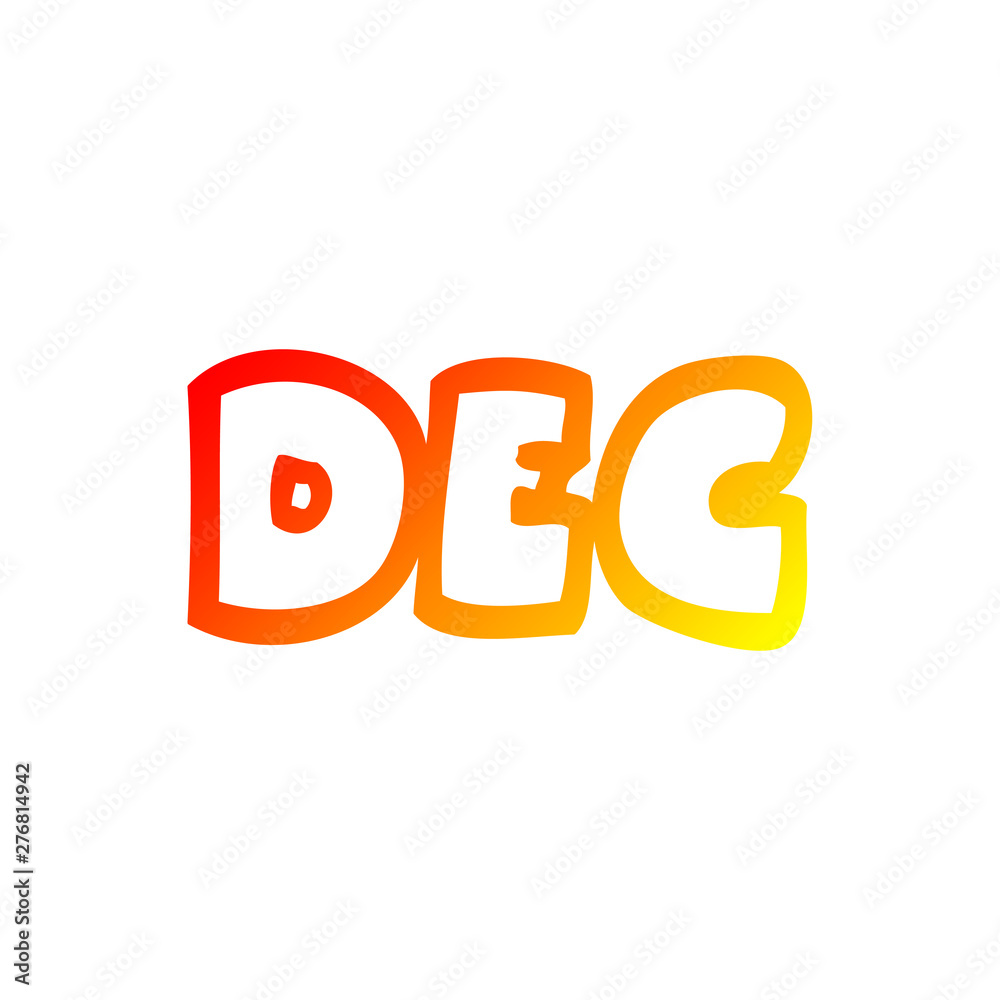 warm gradient line drawing cartoon month of december warm gradient line drawing cartoon month of december