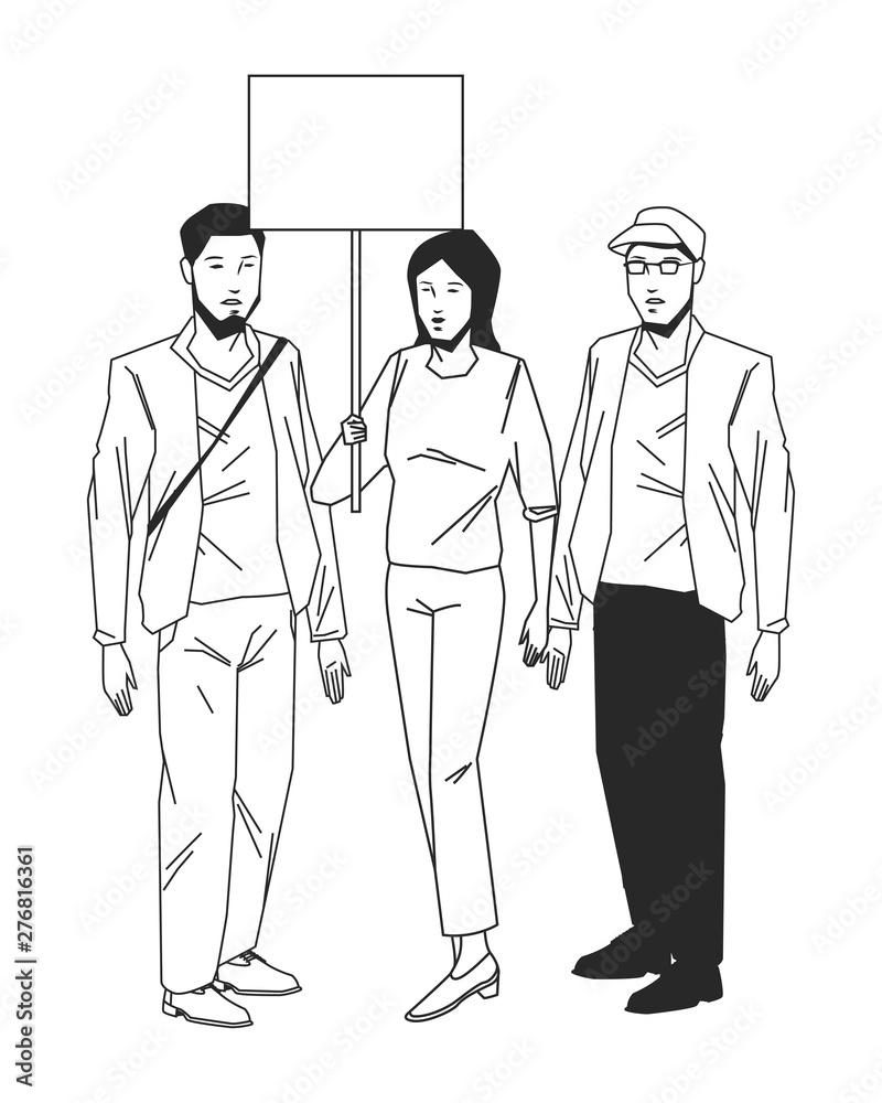 socil ctivity public protest blck white socil ctivity public protest blck white
