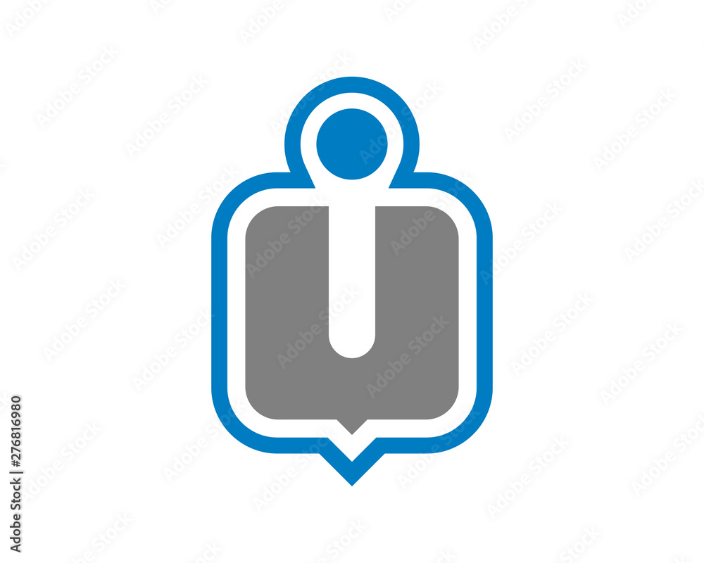 i chat bubble square logo i chat bubble square logo