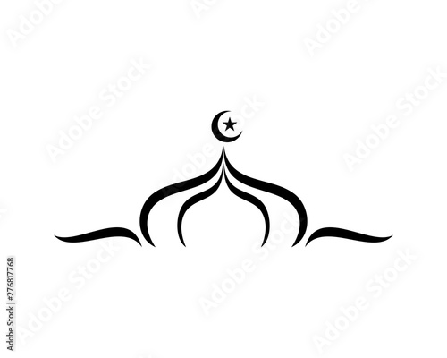 mosque logo icon template symbol