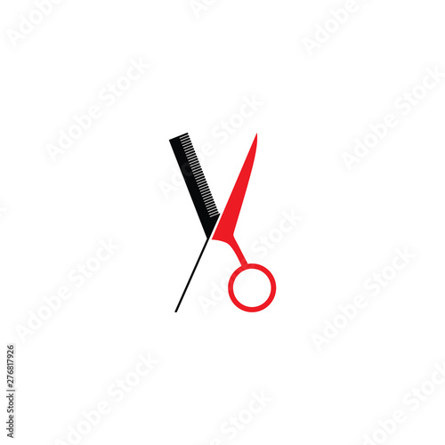 Scissor Logo.Barber Logo.Barbershop Logo Vector Illustration