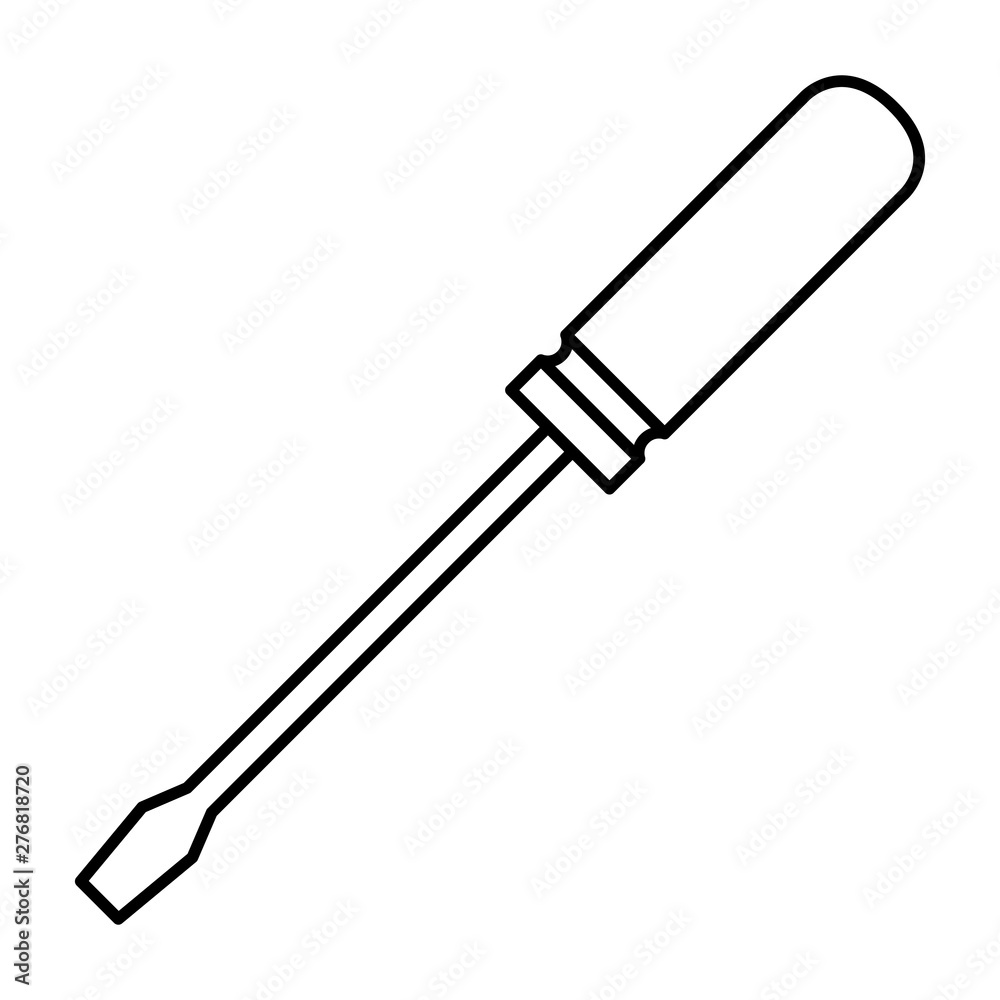 screwdriver metal tool isolated icon screwdriver metal tool isolated icon