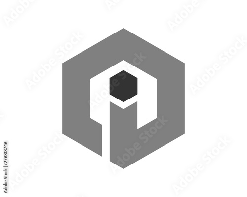 i hexagon logo template 1