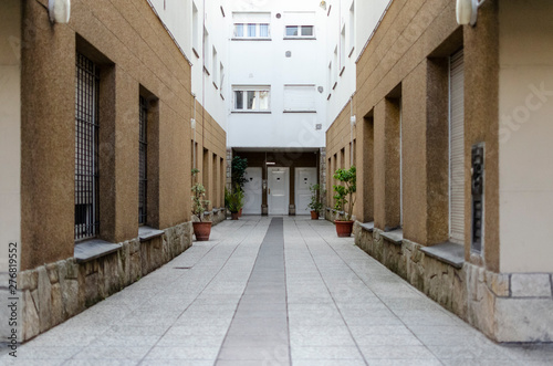 Fototapeta Naklejka Na Ścianę i Meble -  common access to apartment building. shared property.
