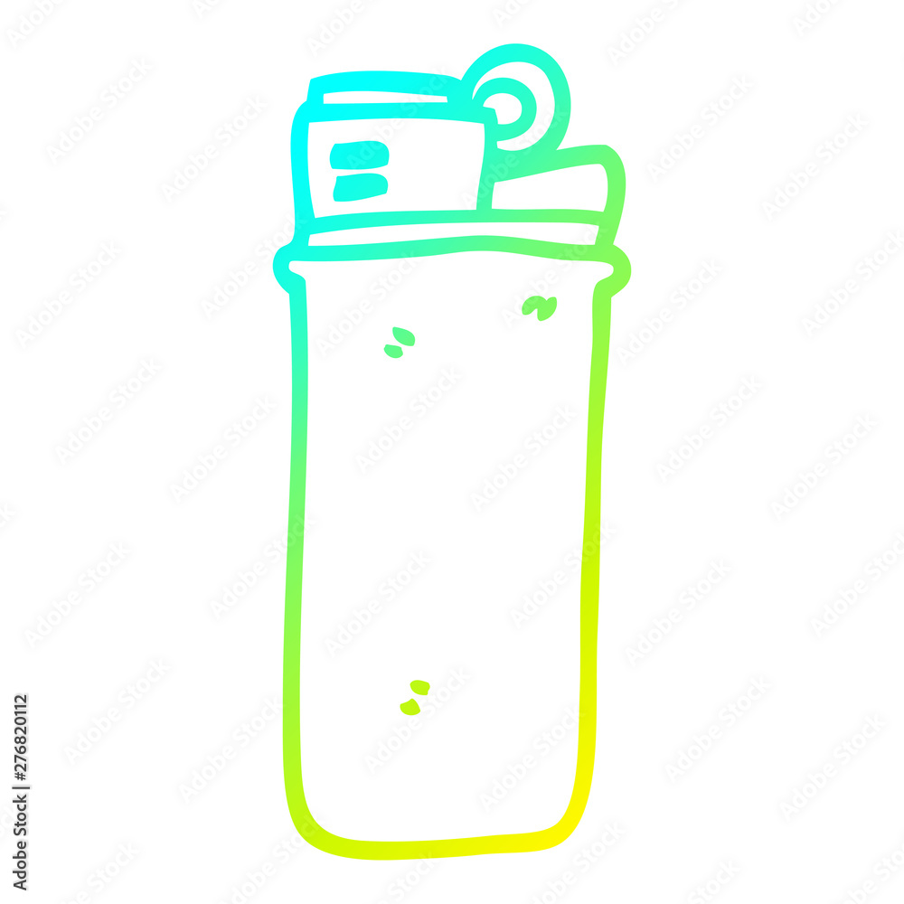 cold gradient line drawing cartoon disposable lighter cold gradient line drawing cartoon disposable lighter