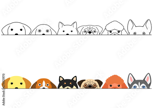 peeping dogs border set