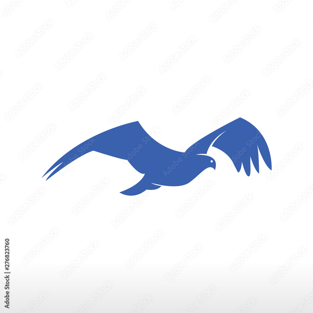 Obraz premium flying eagle logo design concept