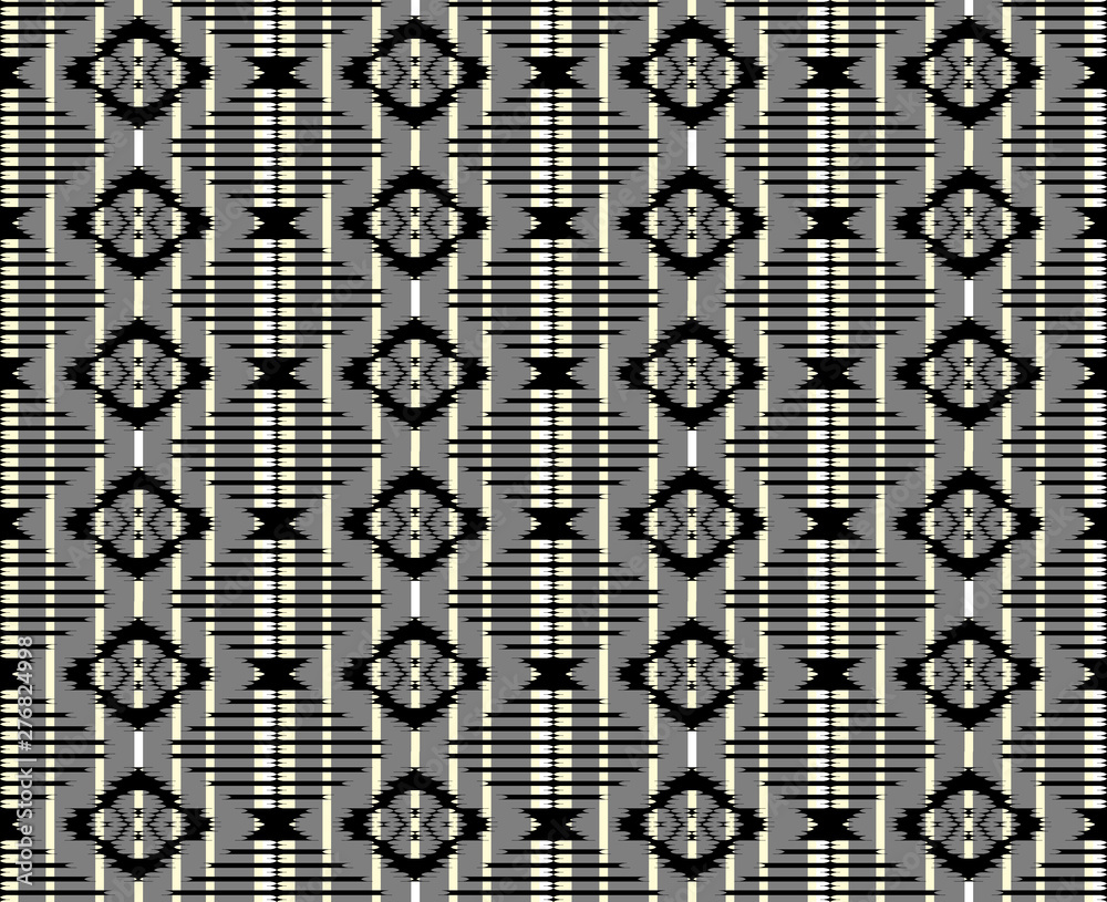 Naklejka premium Seamless tribal pattern.Able to repeat for textile printing