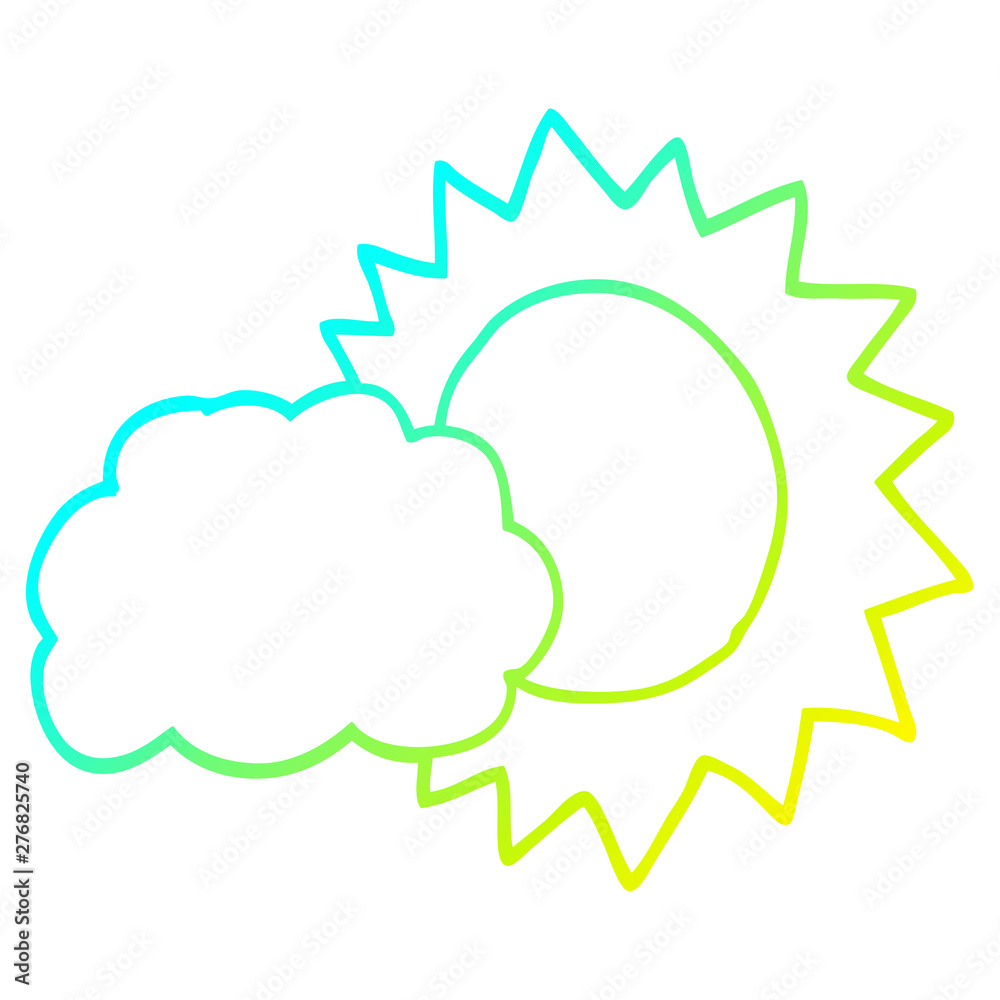 cold gradient line drawing cartoon weather cold gradient line drawing cartoon weather