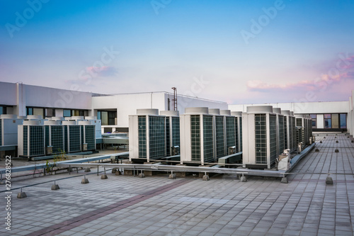 Obraz na plátne air cooling industrial system with fans
