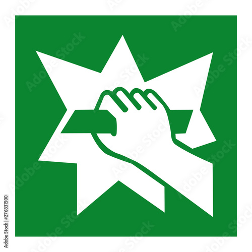 Break To Obtain Access Symbol Isolate On White Background,Vector Illustration EPS.10