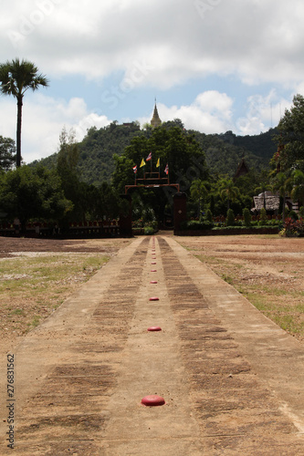 Wat Phraphutthabat Tak Pha, Pa Sang District, Lamphun, Northern Thailand. photo