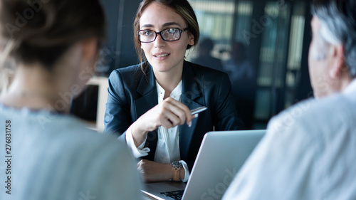 Business people discussion advisor concept