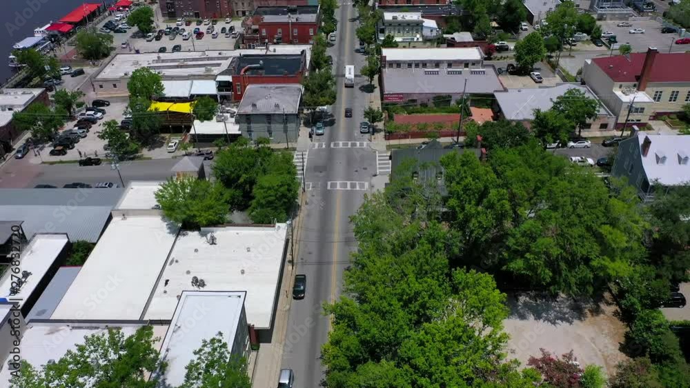 Droning over the historic district of Wilmington, North Carolina. Droning over the historic district of Wilmington, North Carolina.