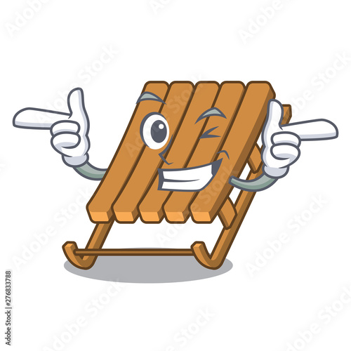 Wink ice sled on a the cartoon