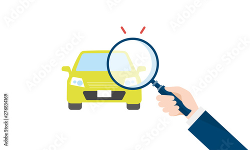 自動車_査定イメージのイラスト