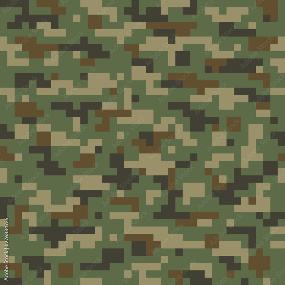 Digital camouflage seamless pattern. Abstract pixel background. Digital camouflage seamless pattern. Abstract pixel background.