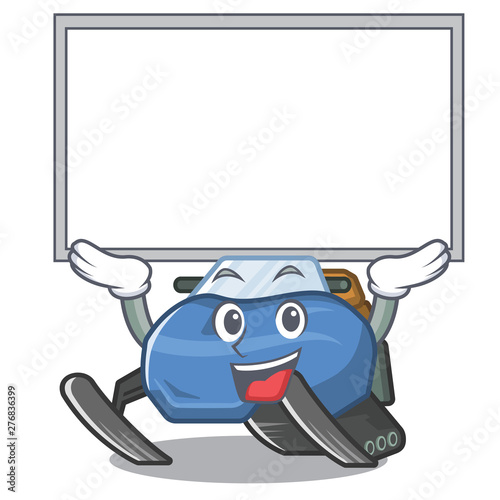 Up board snowmobile in the a character shape