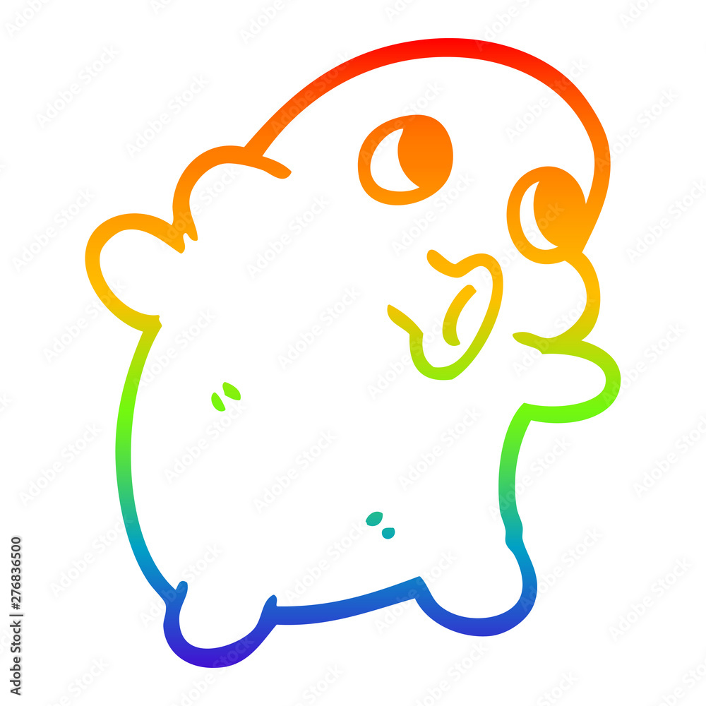 rainbow gradient line drawing cartoon weird alien rainbow gradient line drawing cartoon weird alien