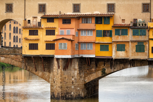 Detail of Ponte Vecchio Bridge Florence © Steve Lovegrove