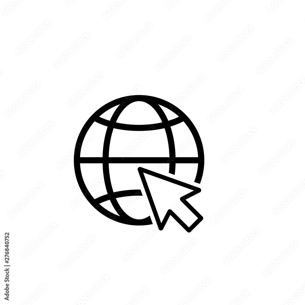 website, internet, go to web icon vector Illustration - Vector website, internet, go to web icon vector Illustration - Vector