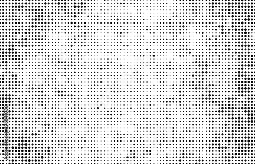 Black and white abstract halftone background.