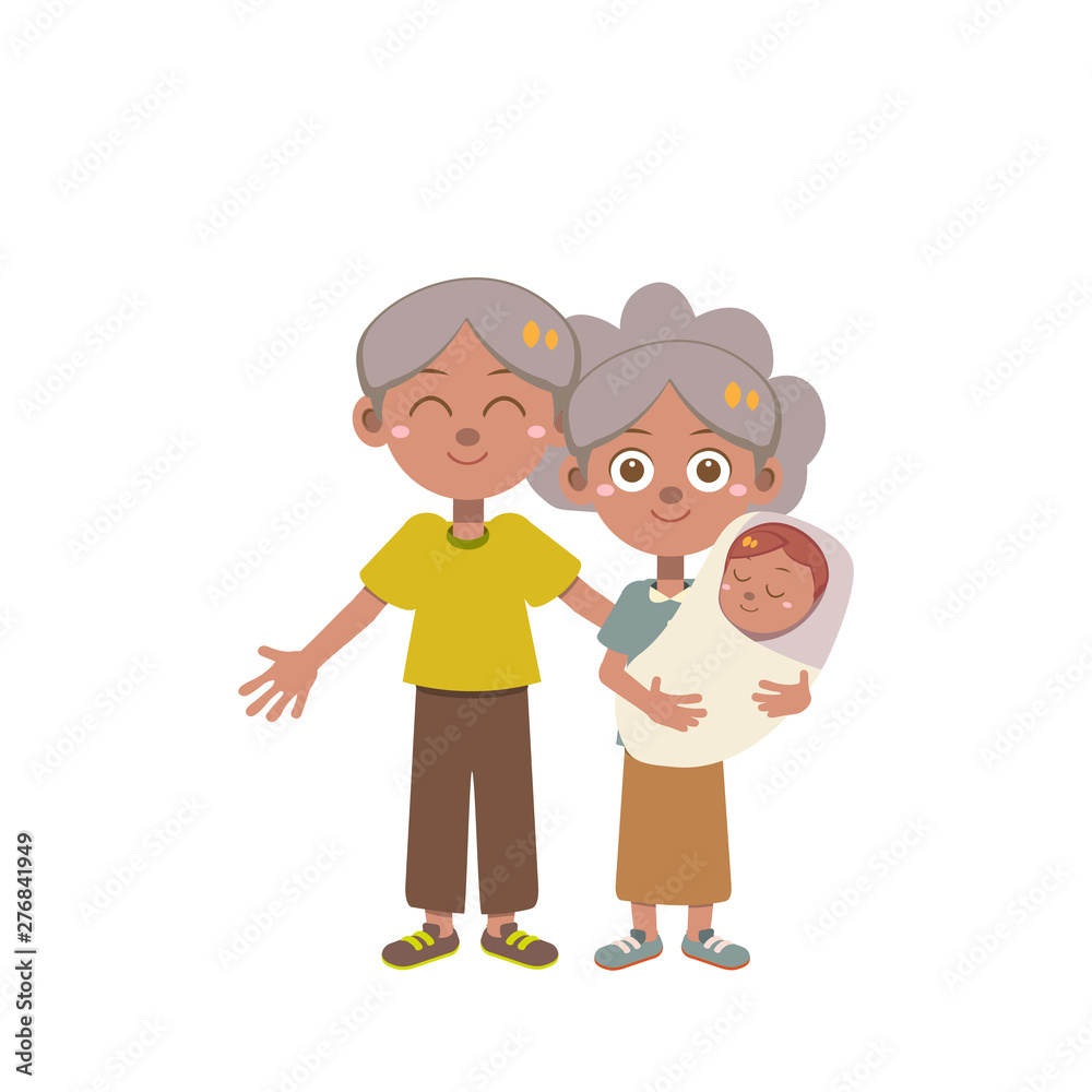 happy family time vector set happy family time vector set