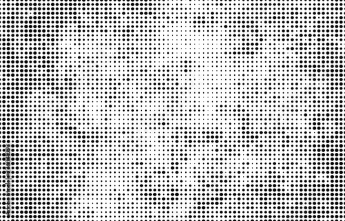 Abstract halftone wave dotted background. Monochrome texture of dots for printing.
