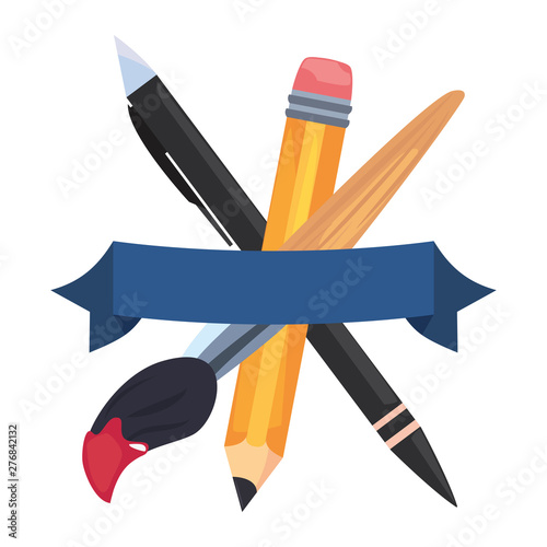 back to school flat design