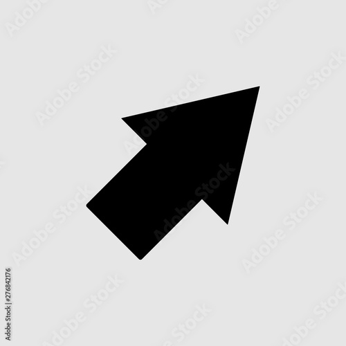 Arrow icon in trendy flat style isolated on gray background vector illustration - vector