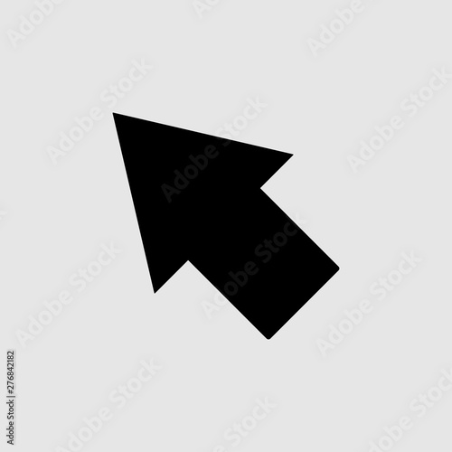 Arrow icon in trendy flat style isolated on gray background vector illustration - vector