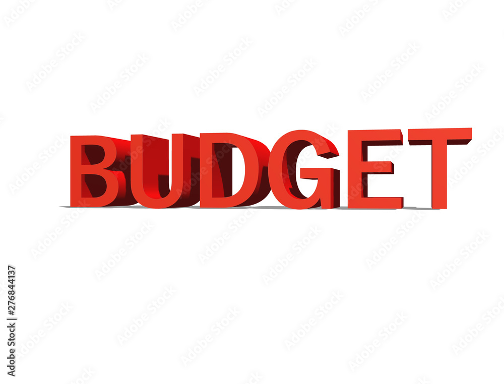 Budget on block text