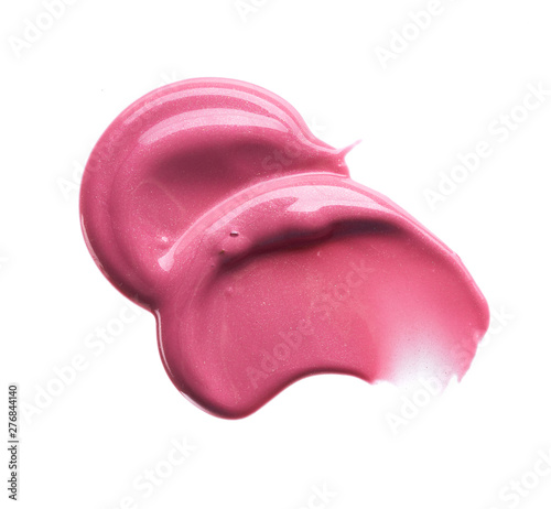 Wallpaper Mural Gently pink strokes and texture of lip gloss Torontodigital.ca