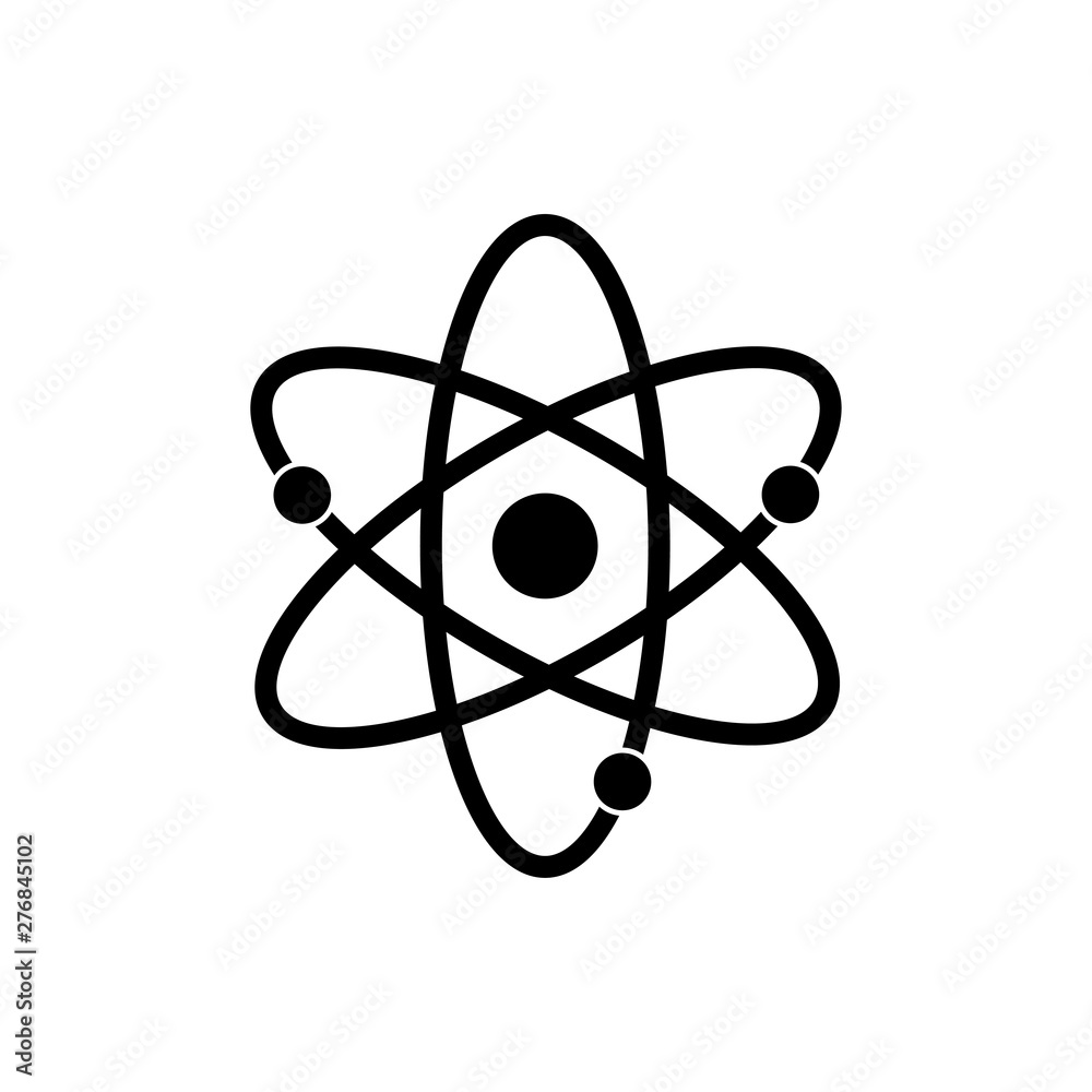 Atom Icon Symbol Vector Illustration - Vector Atom Icon Symbol Vector Illustration - Vector