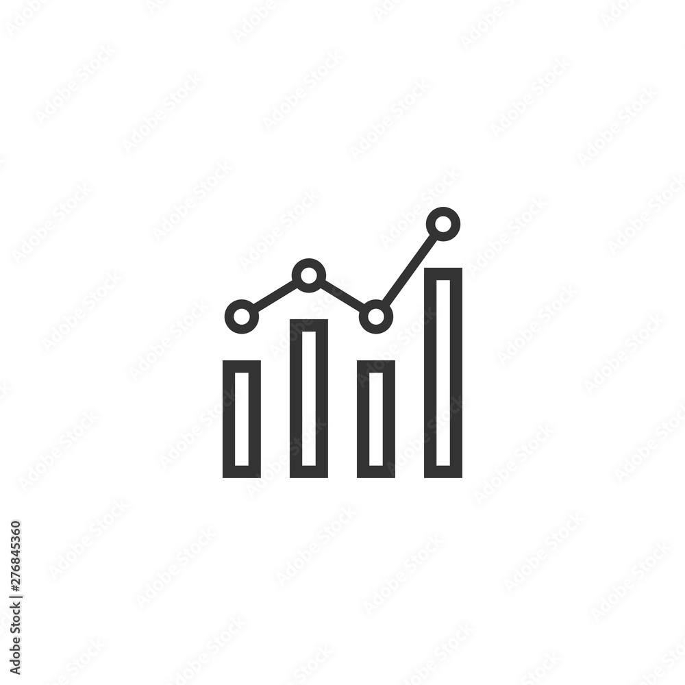 Analytics icon design template vector isolated illustration